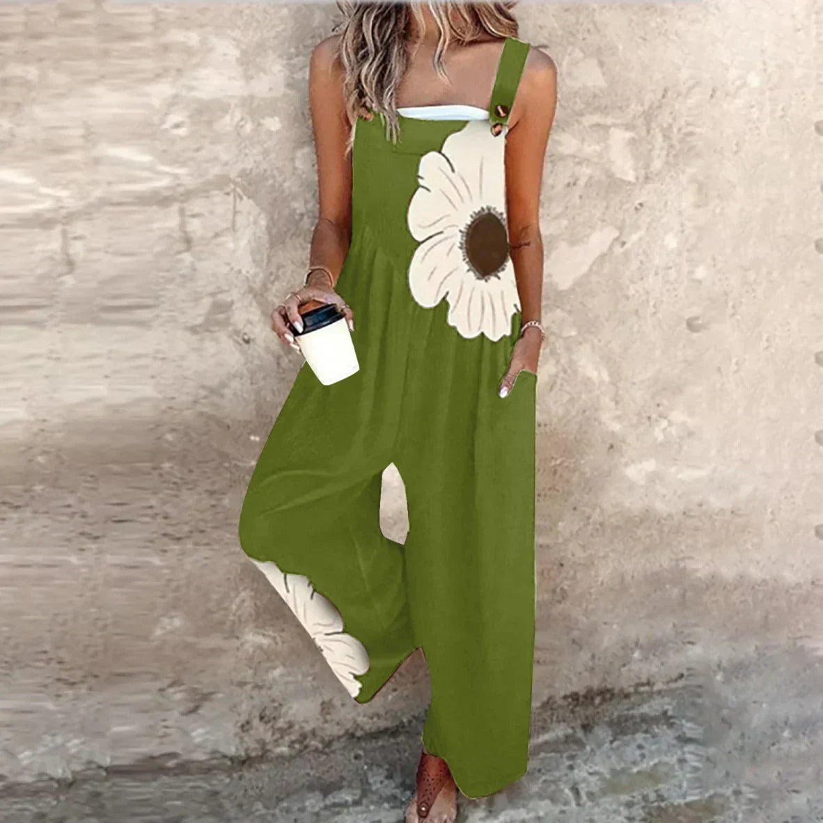 Aless Voss Bohemian Floral Jumpsuit