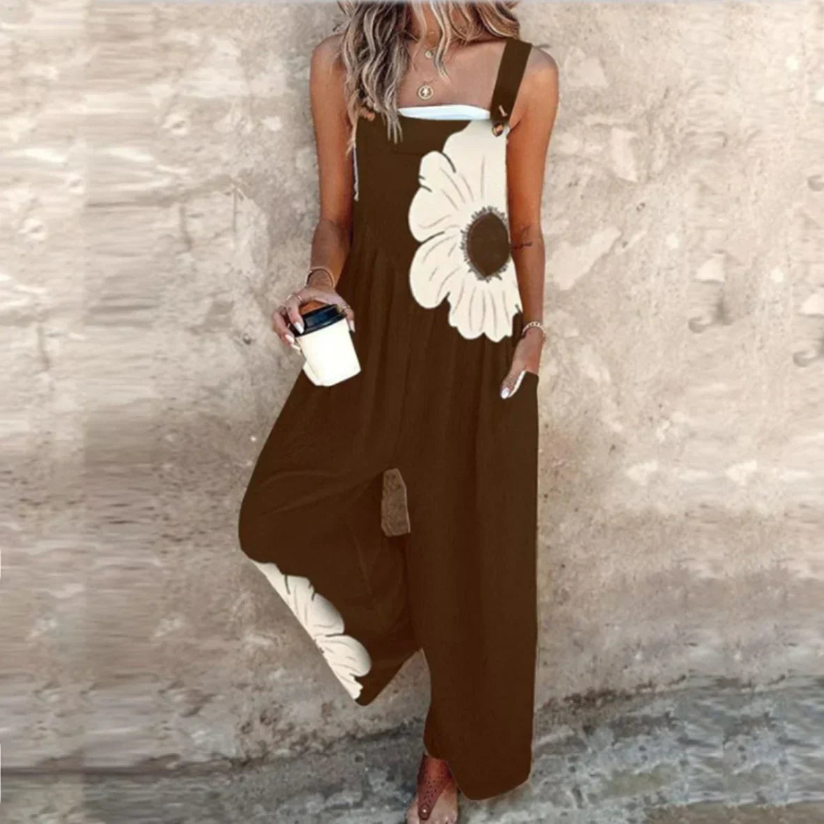 Aless Voss Bohemian Floral Jumpsuit