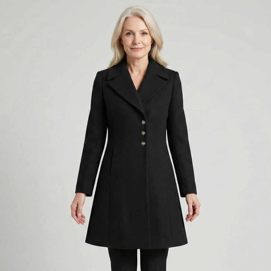 Estella Tailored Button-Front Coat