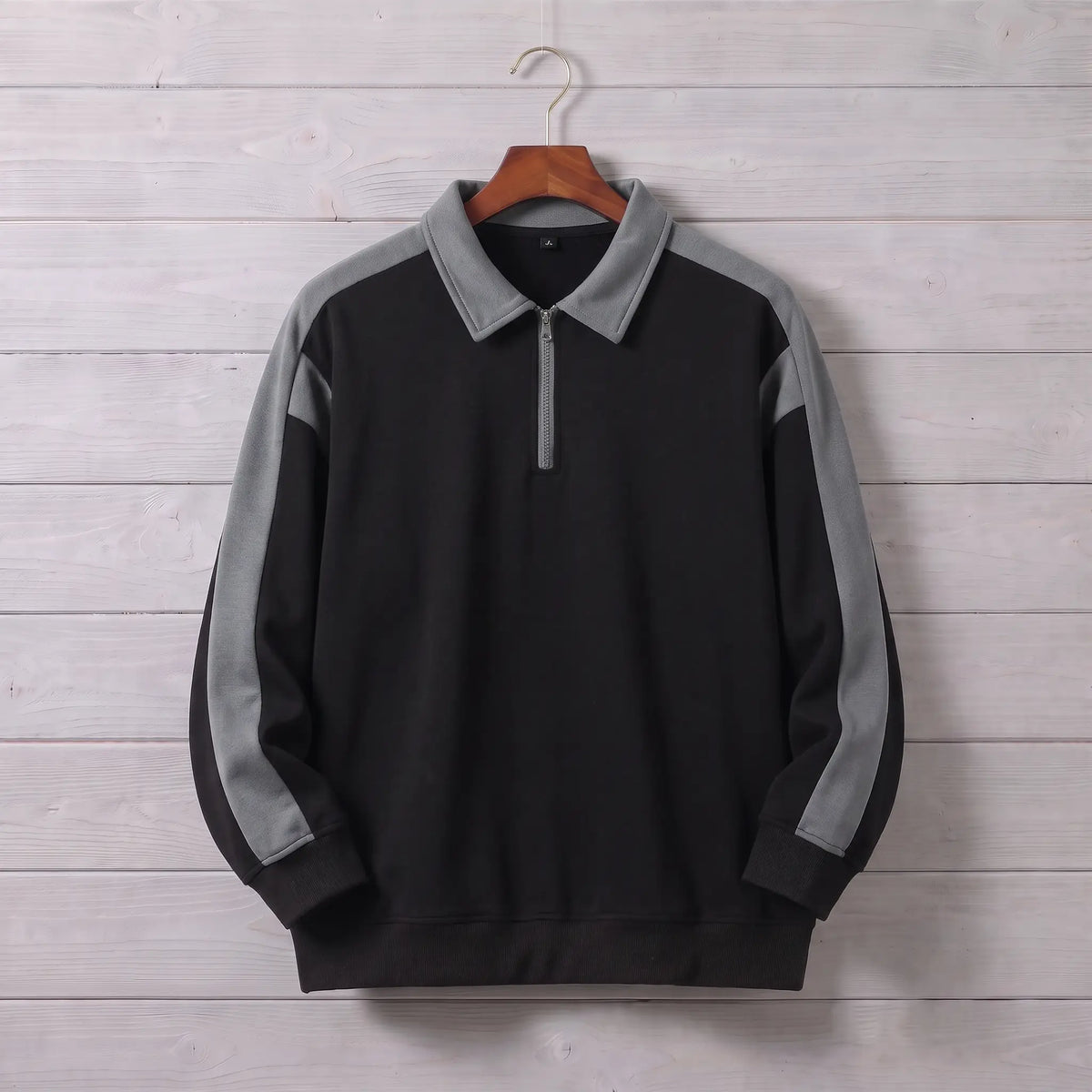 Brompton Collared Zip-Neck Sweatshirt