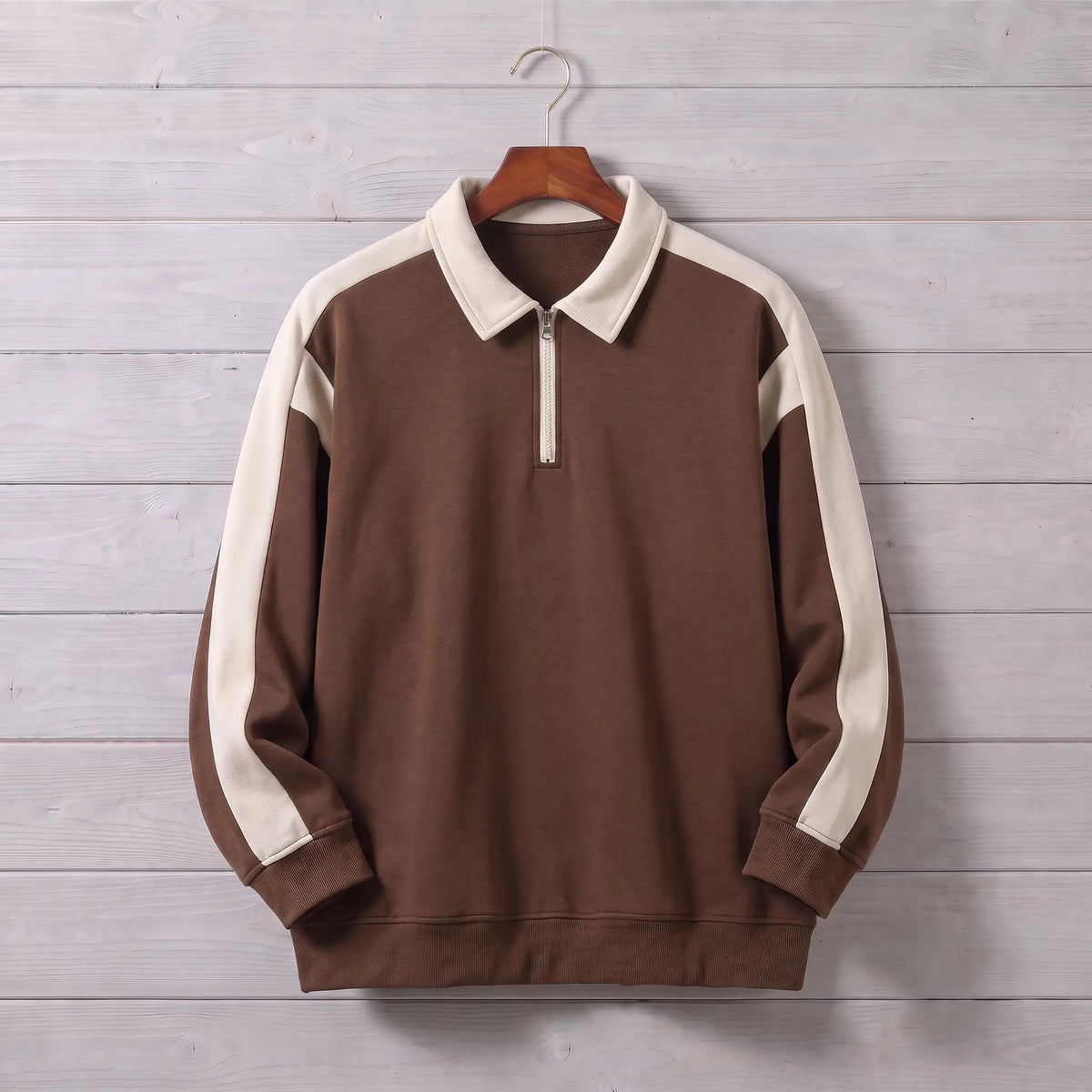 Brompton Collared Zip-Neck Sweatshirt