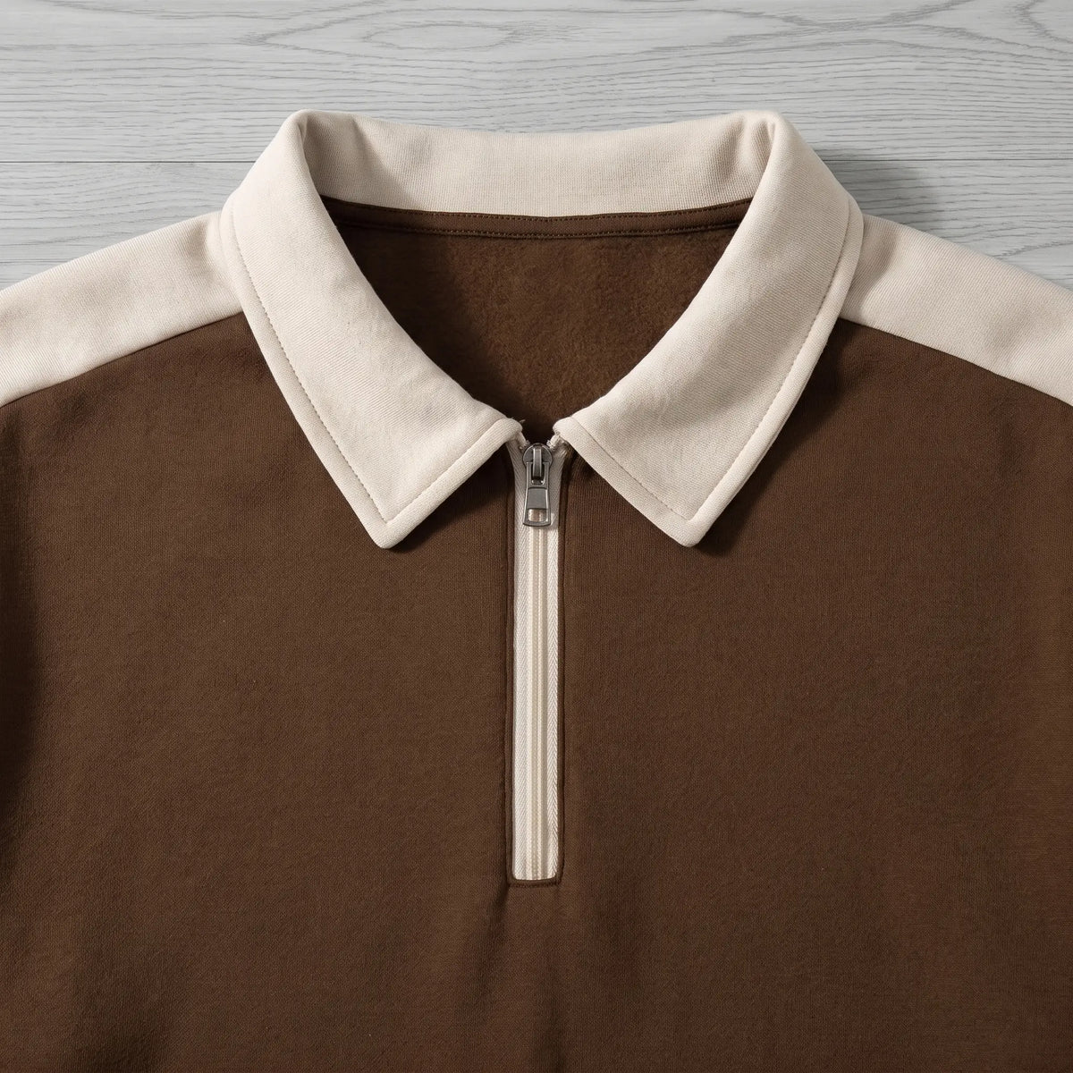 Brompton Collared Zip-Neck Sweatshirt