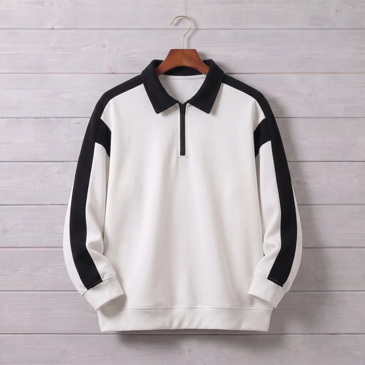Brompton Collared Zip-Neck Sweatshirt
