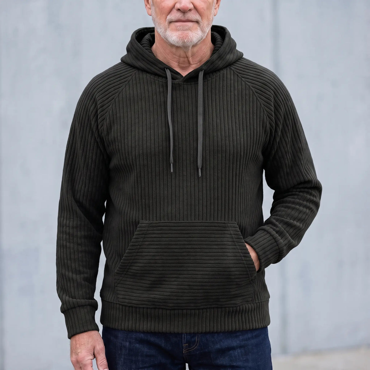 Arundel Ribbed Knit Hoodie