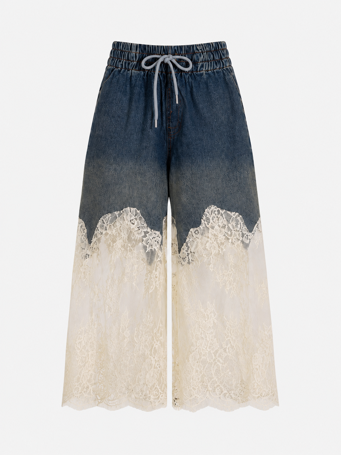 Lirio Denim & Lace Set