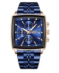 Blue / Rose Gold