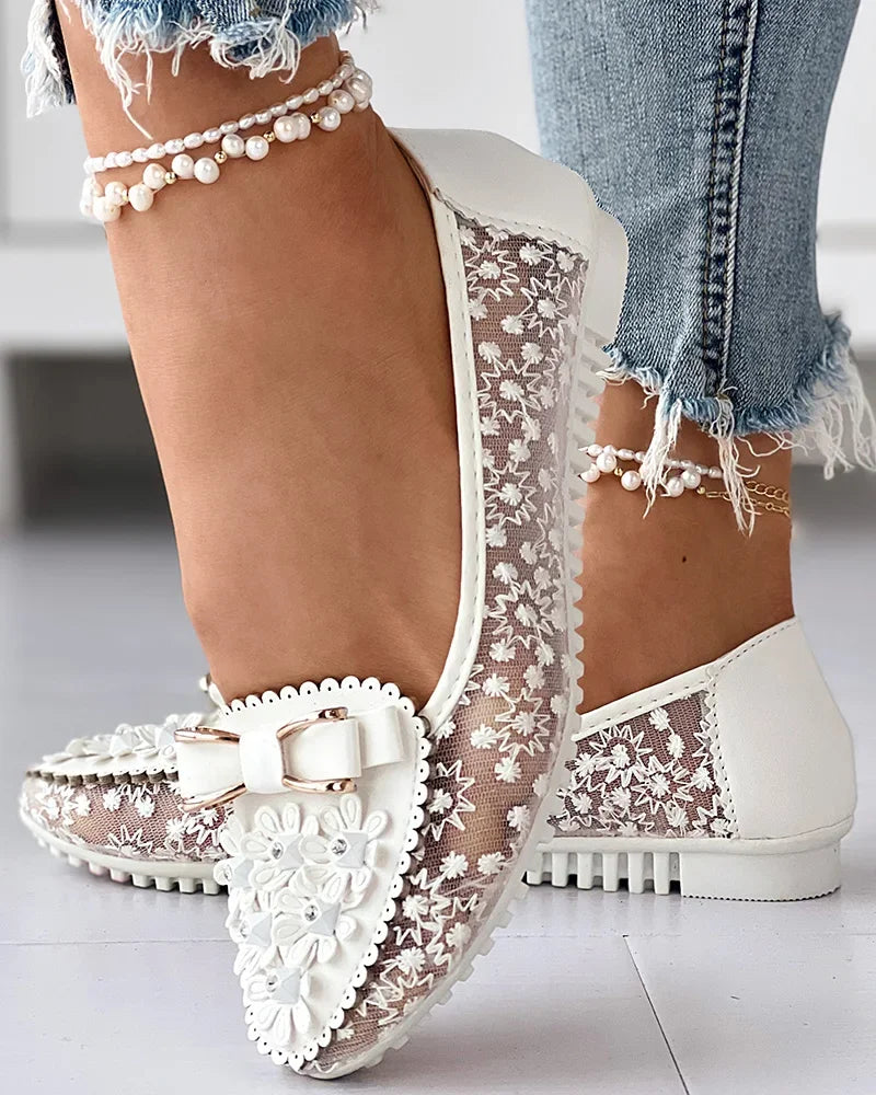 Floral Charm Ballet Flats
