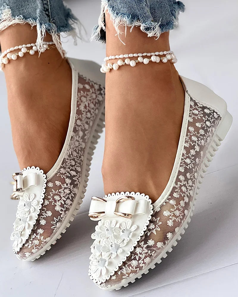 Floral Charm Ballet Flats