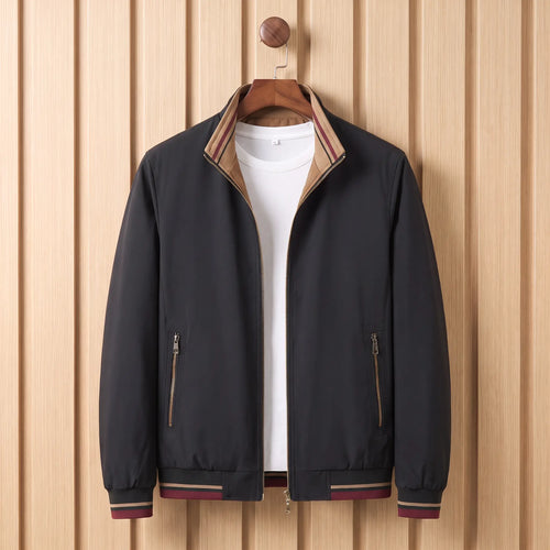Ashford Stripe-Trim Bomber Jacket