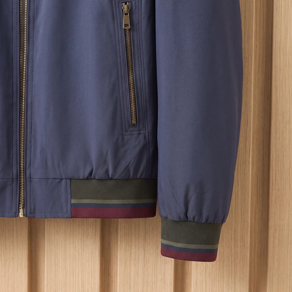 Ashford Stripe-Trim Bomber Jacket