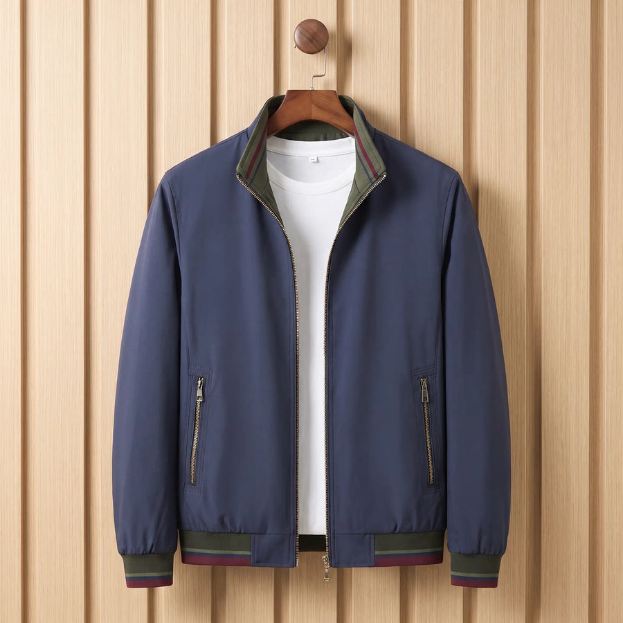 Ashford Stripe-Trim Bomber Jacket