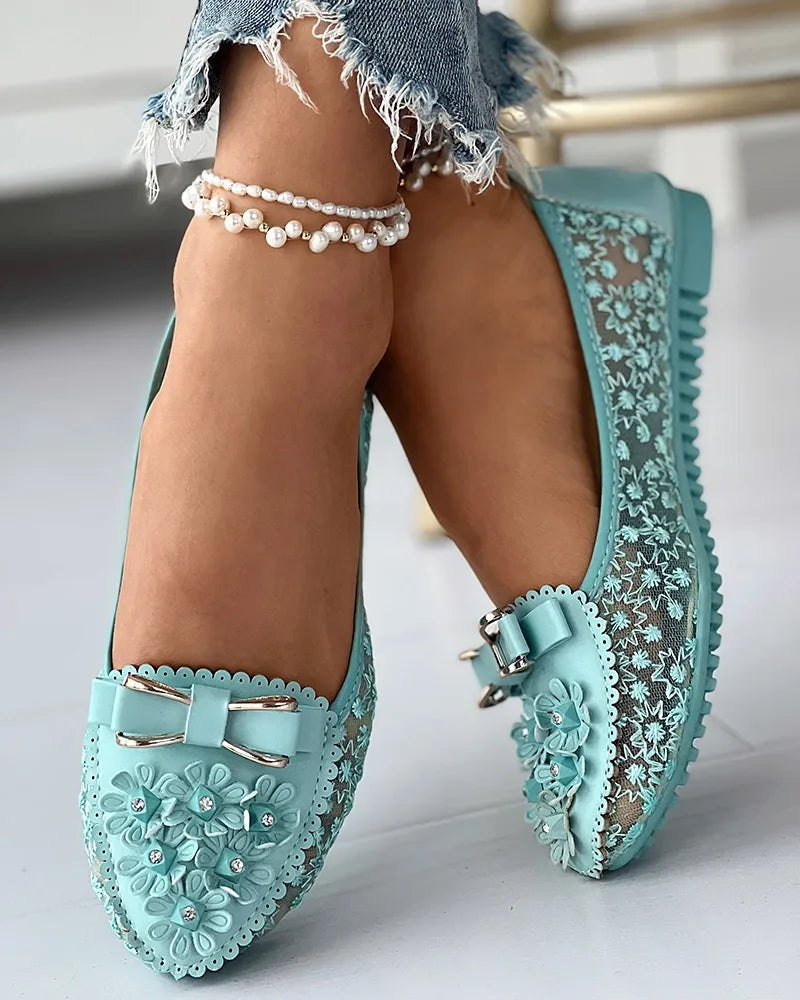 Floral Charm Ballet Flats
