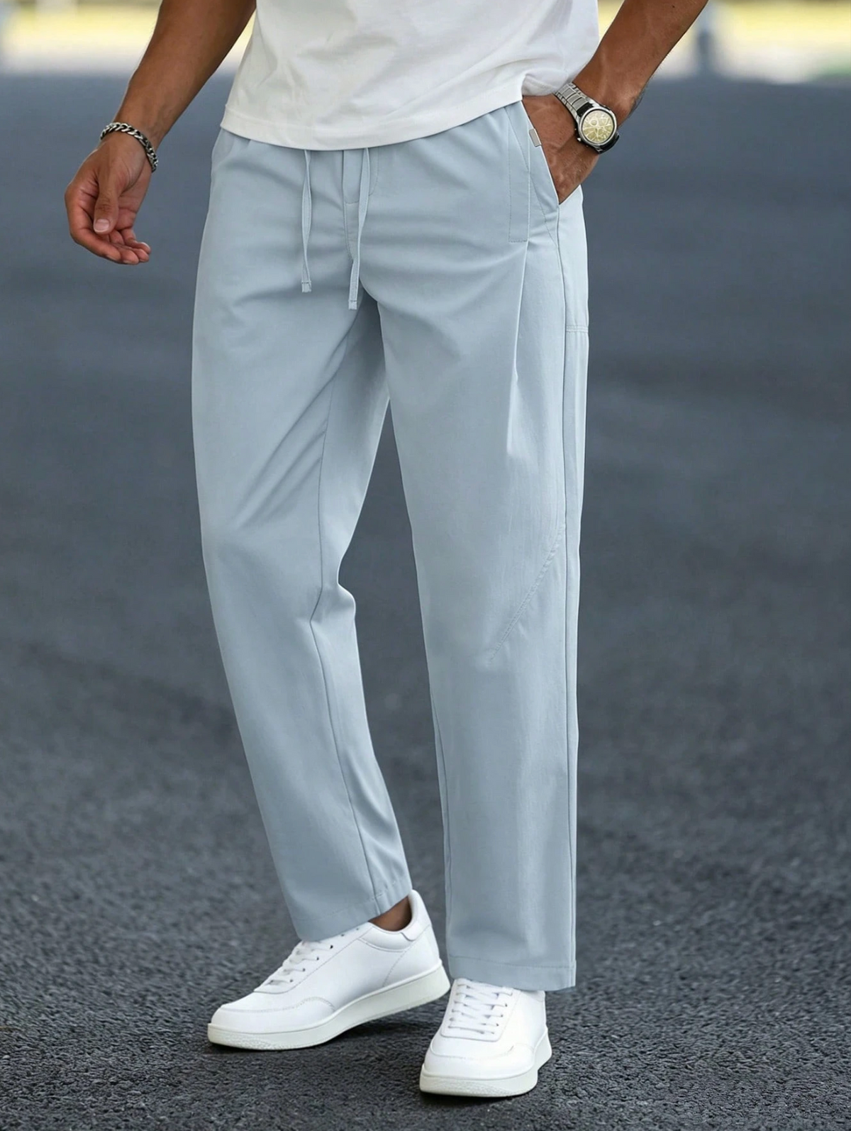 Riviera Relaxed Drawstring Trousers
