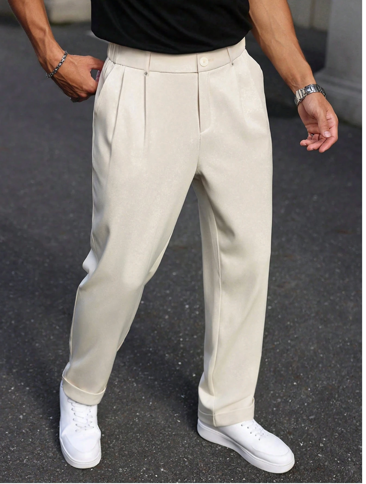 Milano Pleated Loose-Fit Trousers