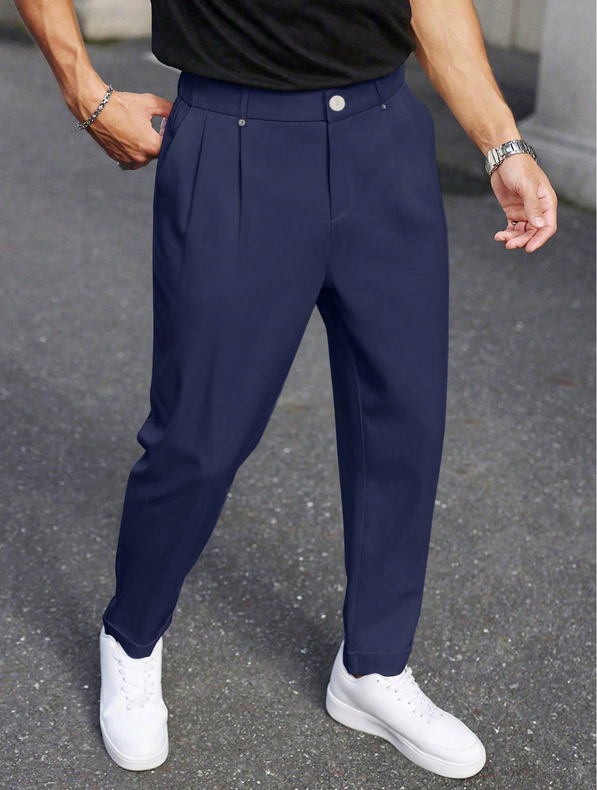 Milano Pleated Loose-Fit Trousers