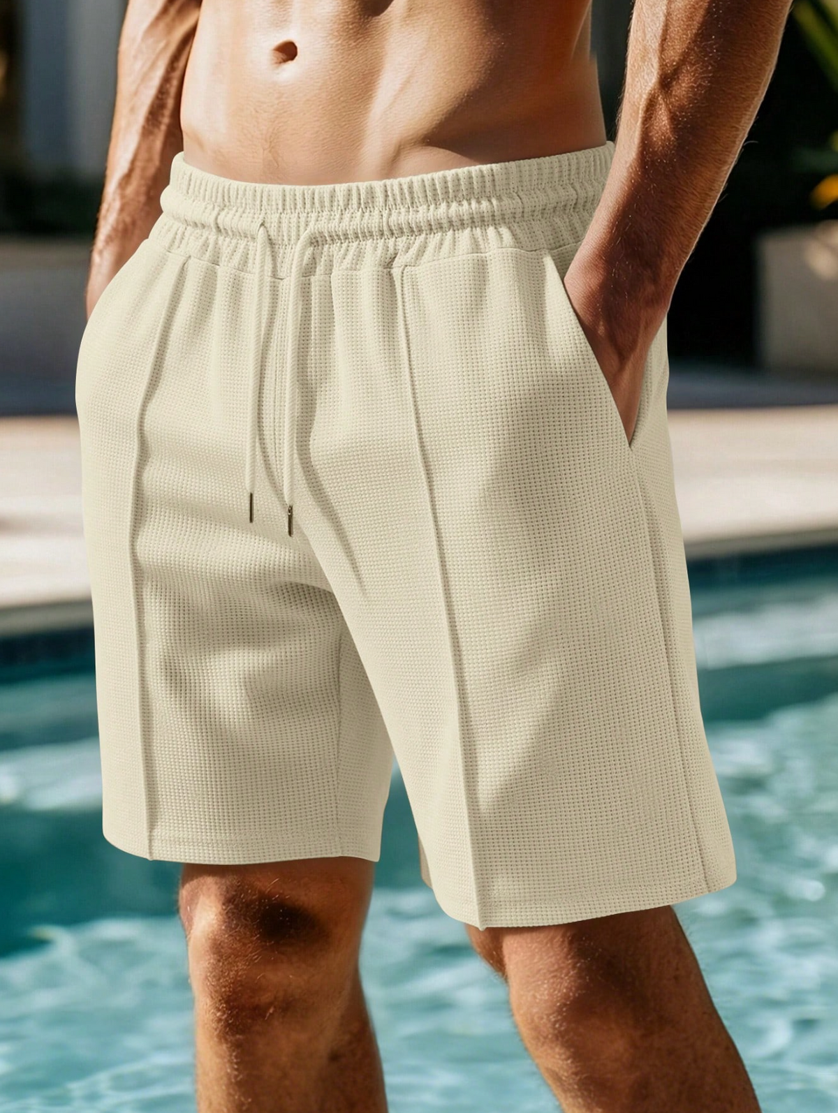 Riviera Waffle Bermuda Shorts