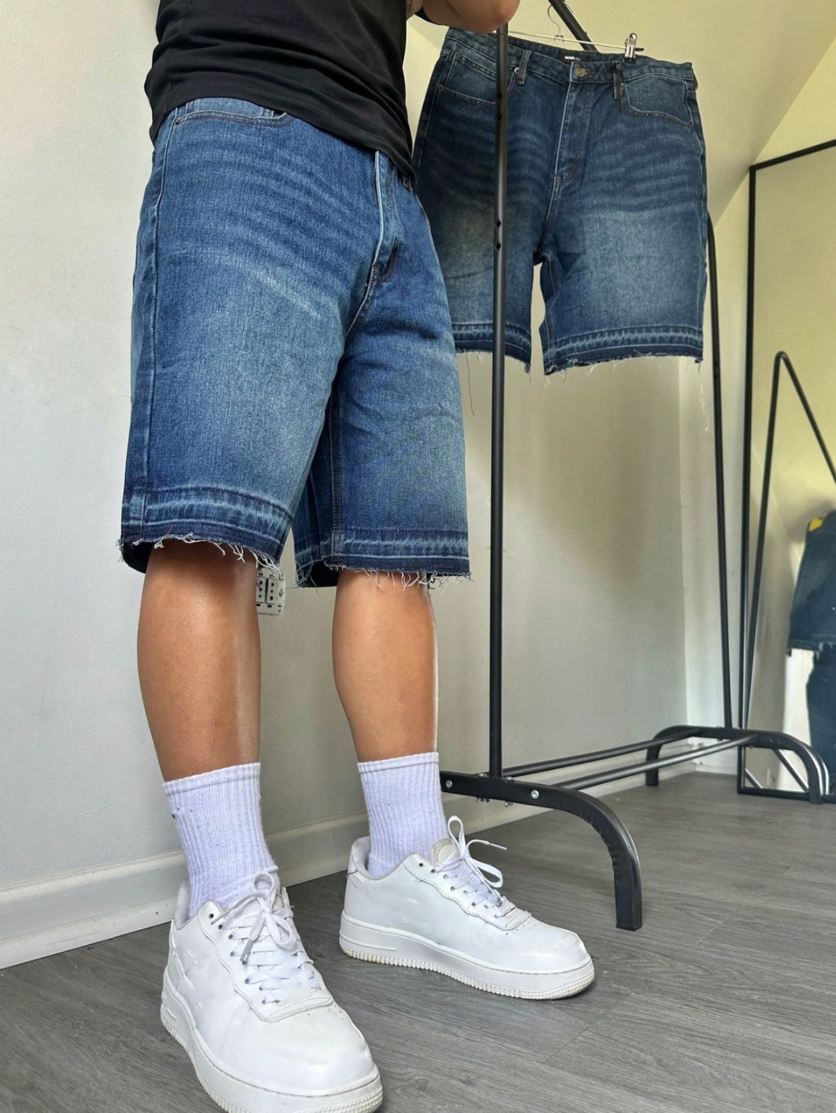 Rebel Denim Bermuda Shorts