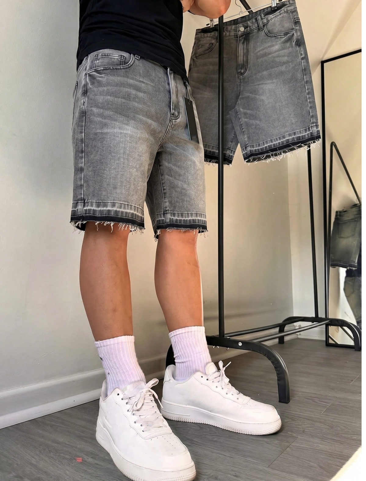Rebel Denim Bermuda Shorts