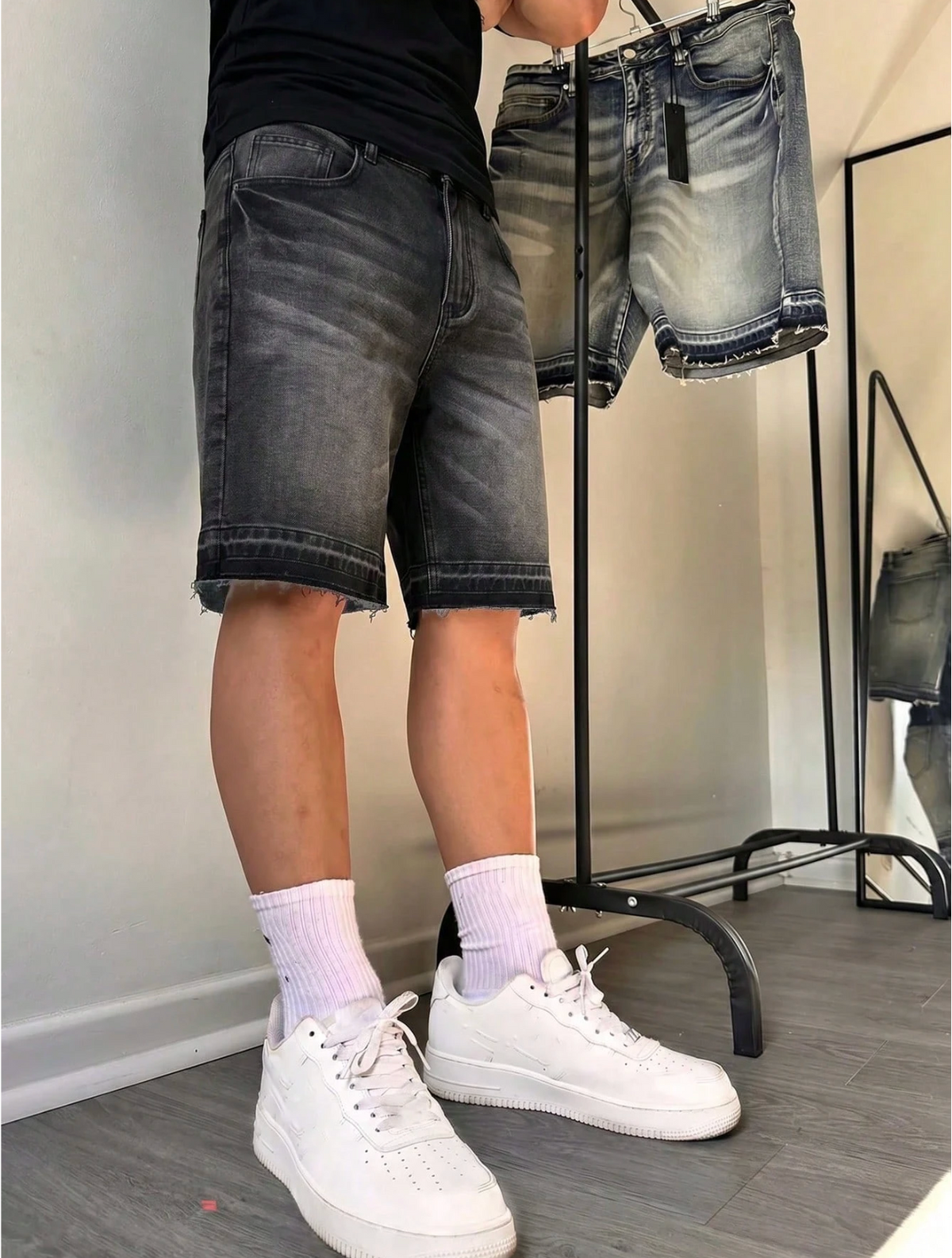 Rebel Denim Bermuda Shorts