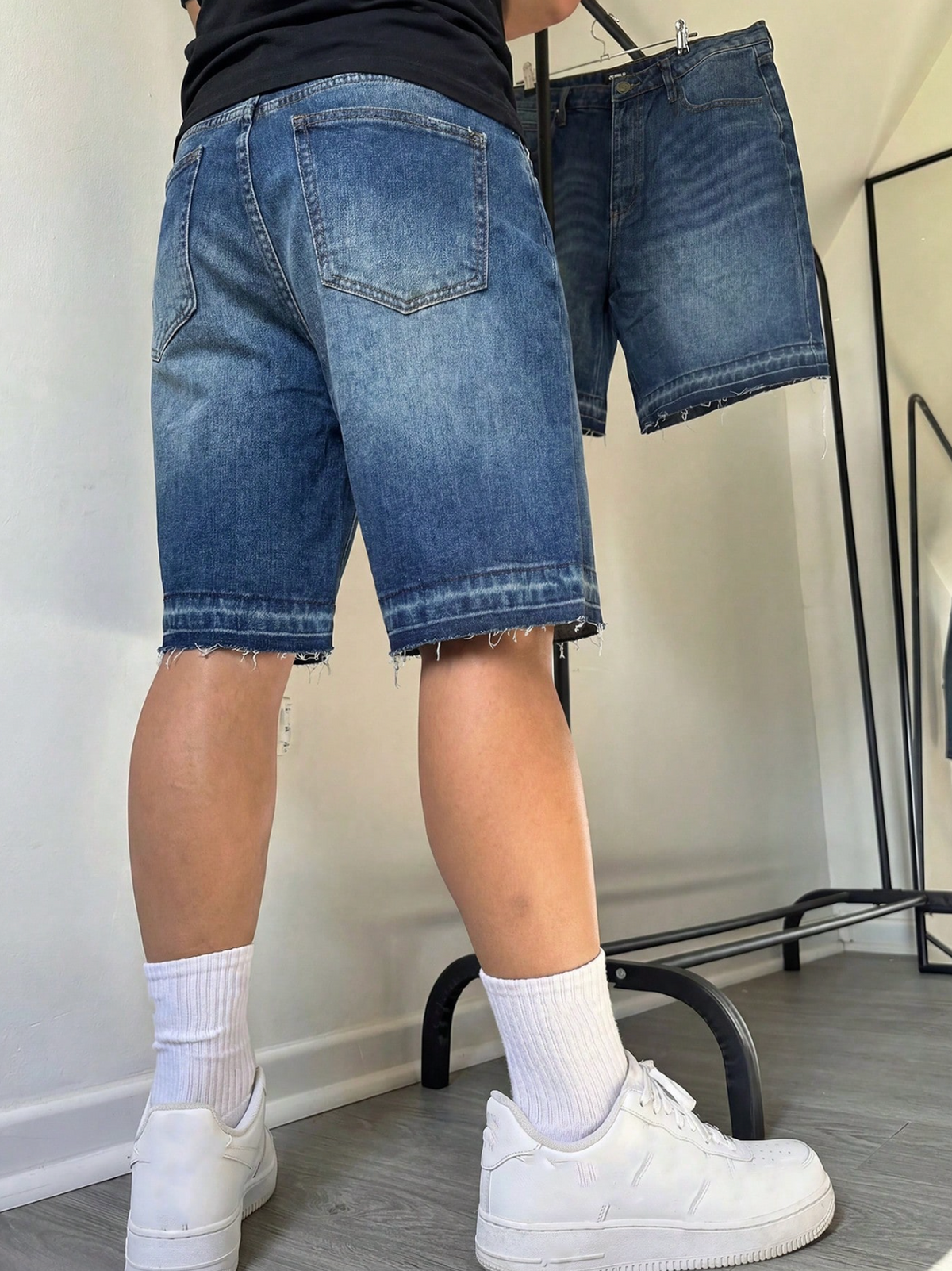 Rebel Denim Bermuda Shorts