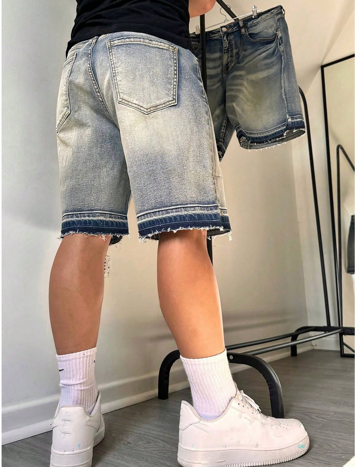 Rebel Denim Bermuda Shorts