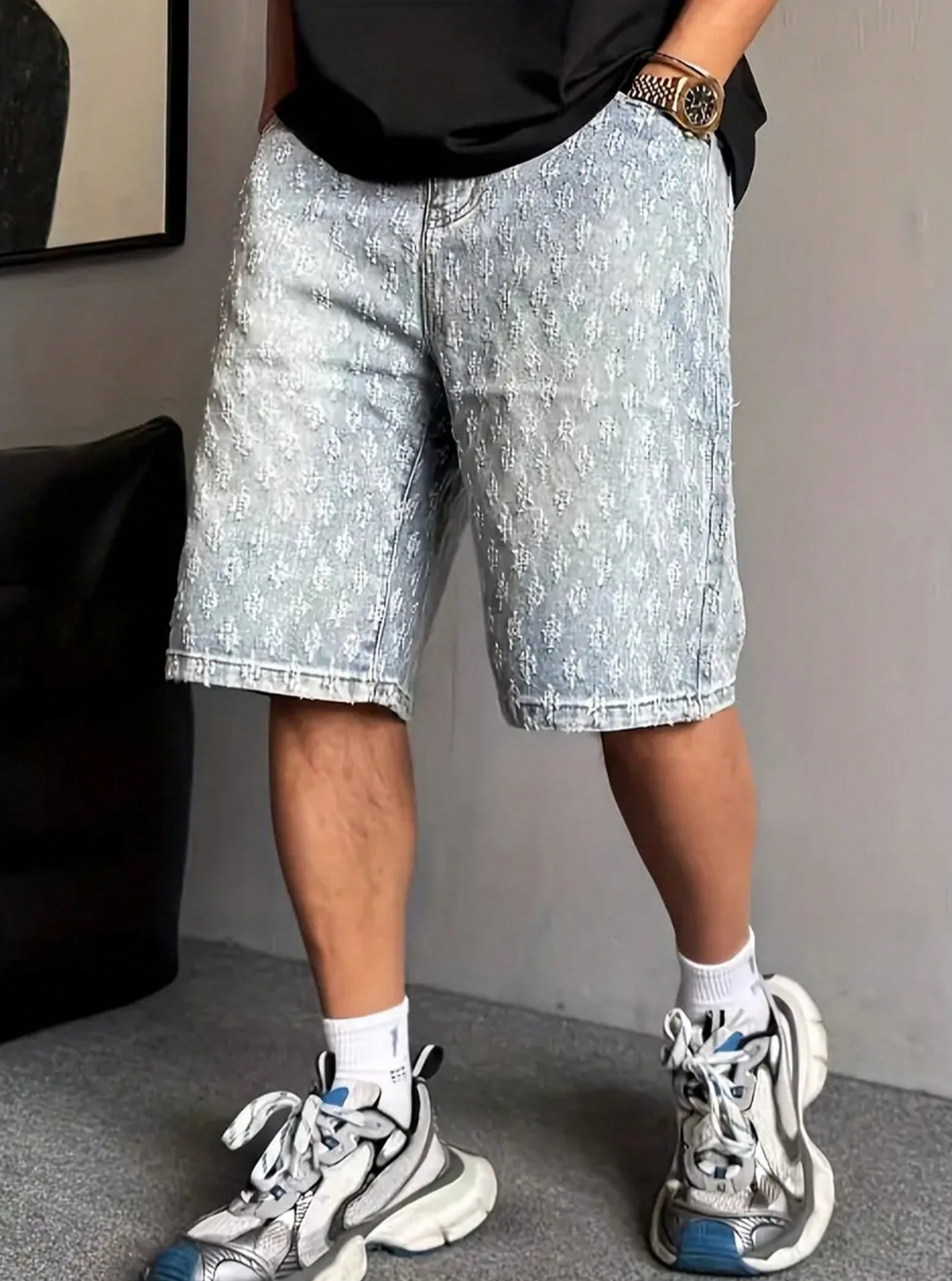 Monaco Textured Bermuda Shorts