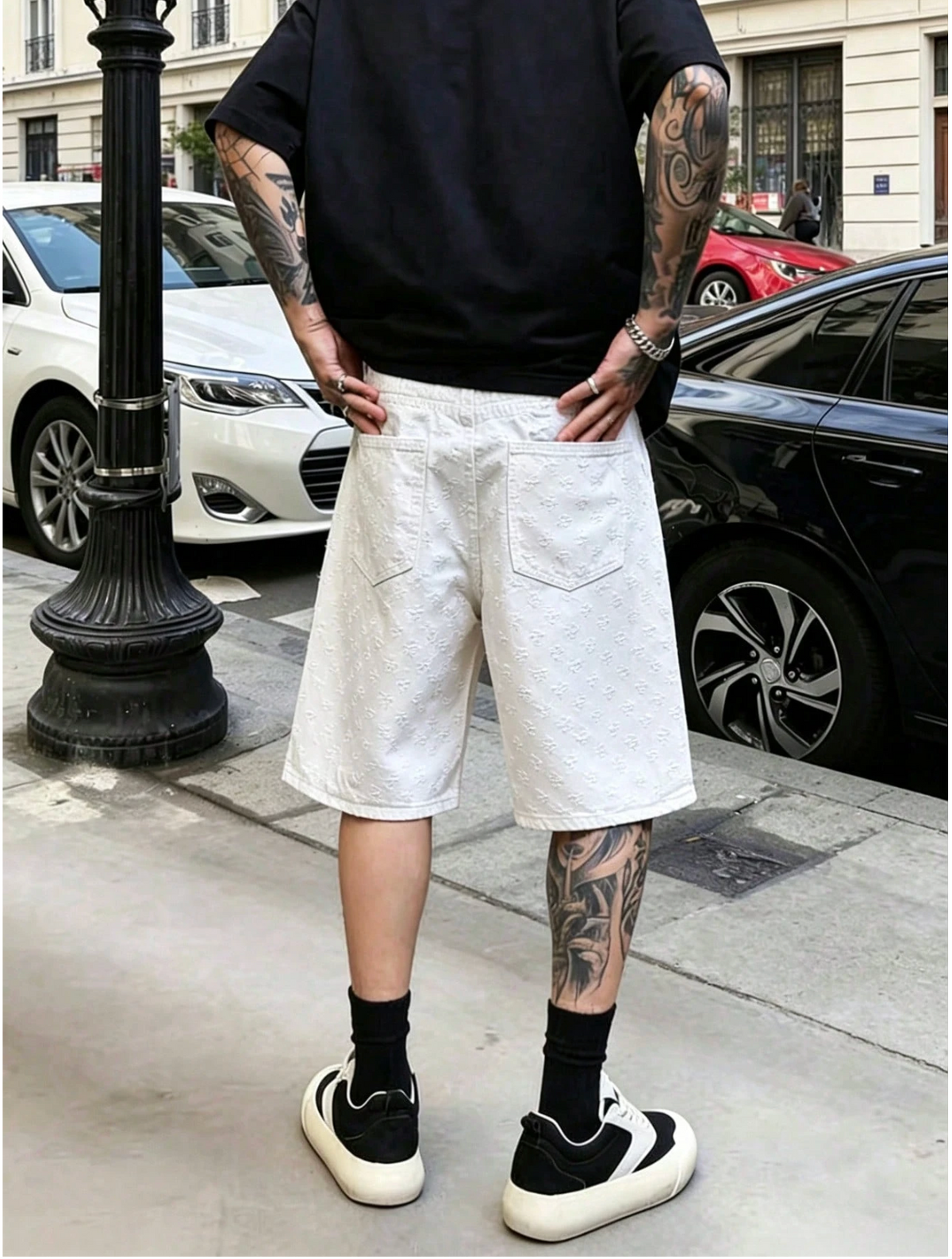 Monaco Textured Bermuda Shorts