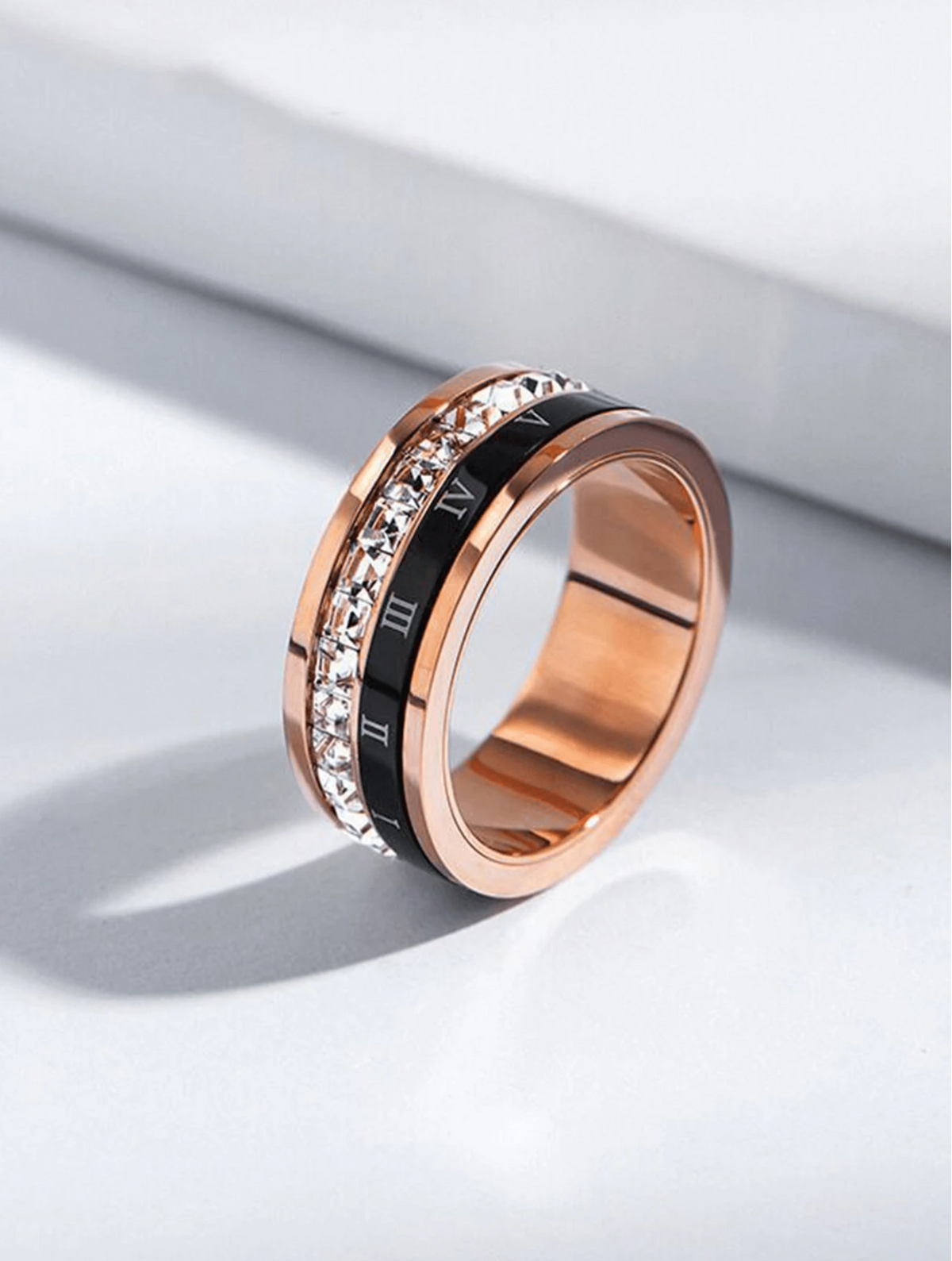Imperial Sparkle Roman Numeral Ring