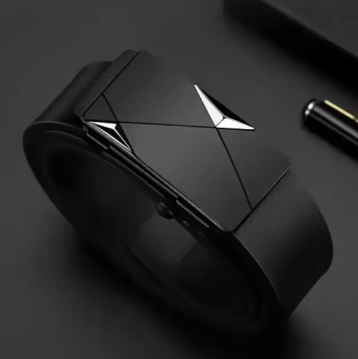 Vertex Automatic Geometric-Buckle Belt