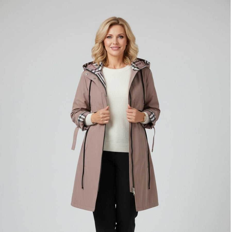 Annabel Hooded Zip Coat