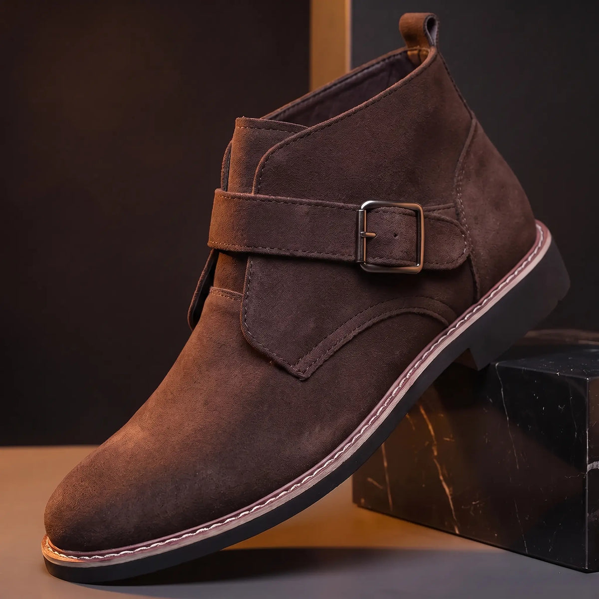Chester Buckle Ankle Boots