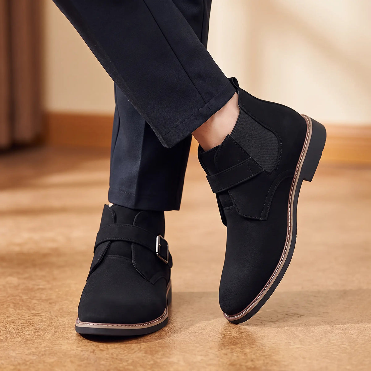 Chester Buckle Ankle Boots