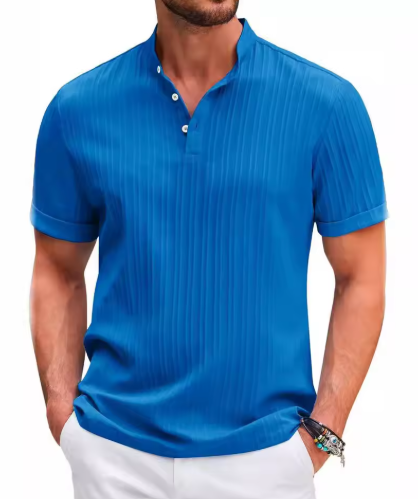 Riviera Henley Striped Shirt