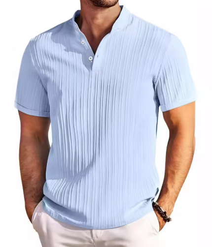 Riviera Henley Striped Shirt