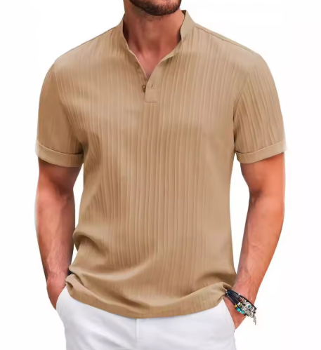 Riviera Henley Striped Shirt