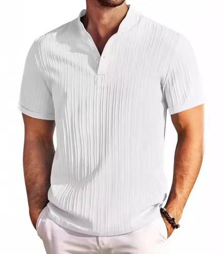 Riviera Henley Striped Shirt