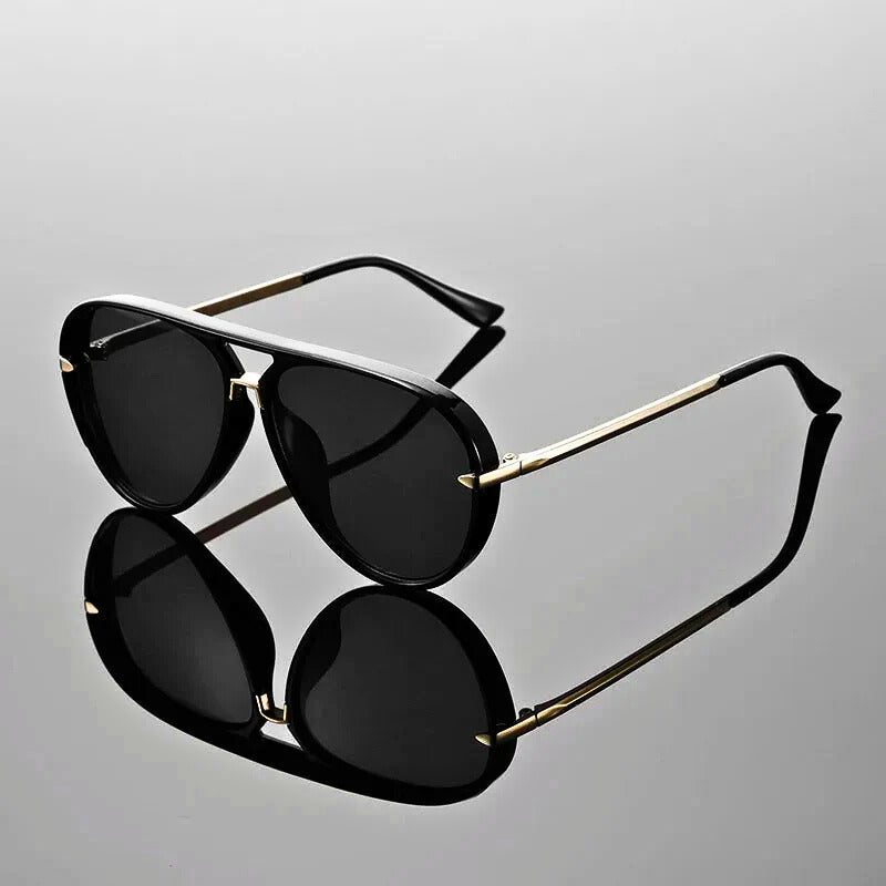 Elite Double-Bridge Aviator Sunglasses