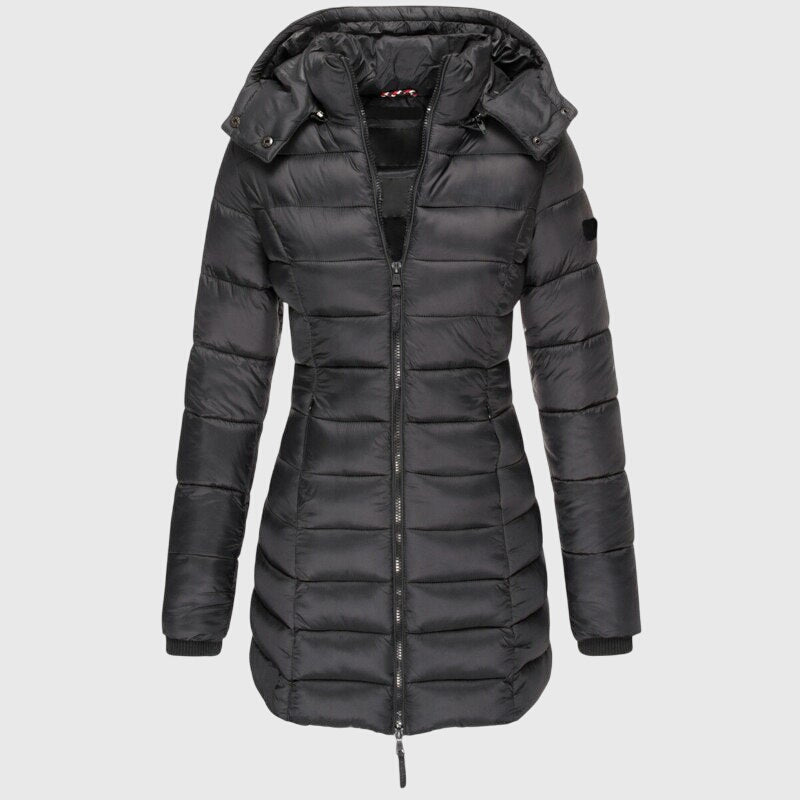 Coraline Longline Hooded Puffer Jacket