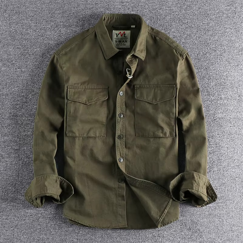 Marlton Cotton Twill Utility Shirt