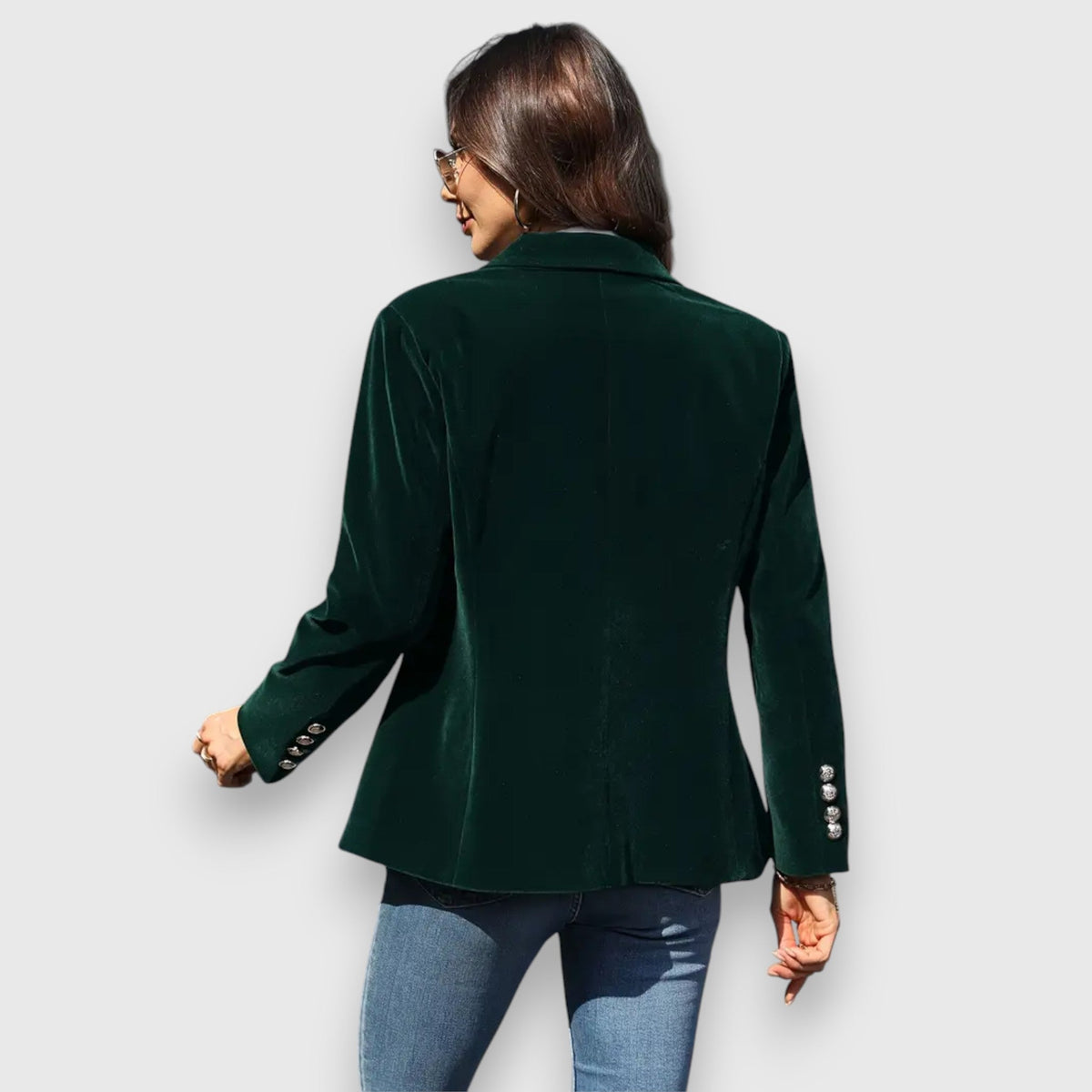 Helene Classic One-Button Blazer