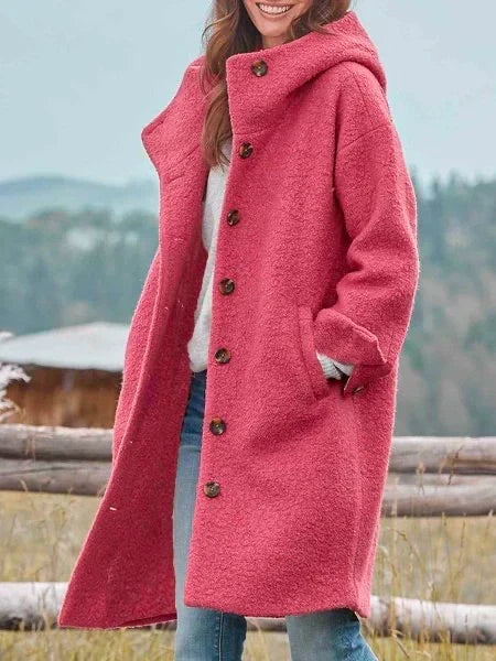 Leonora Relaxed Stand-Collar Coat