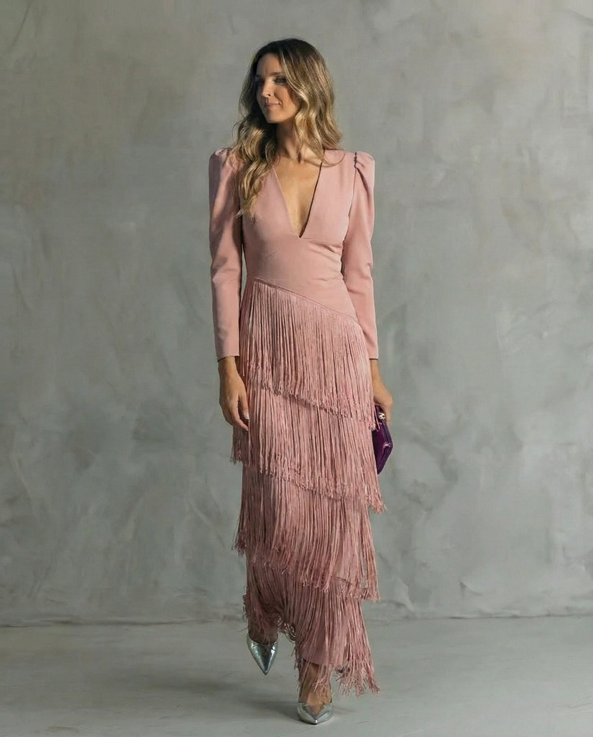 Victoria Fringed Midi Dress