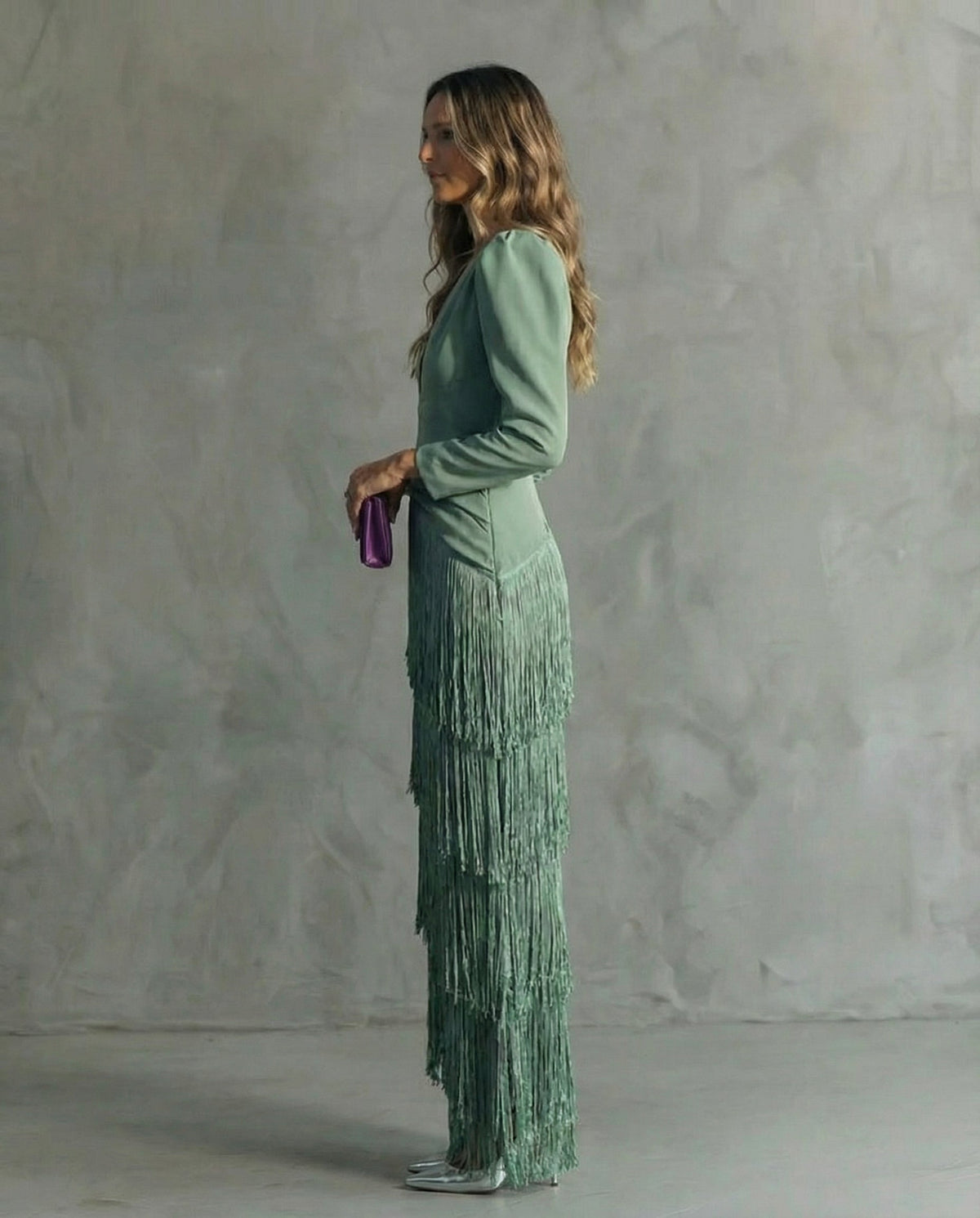 Victoria Fringed Midi Dress