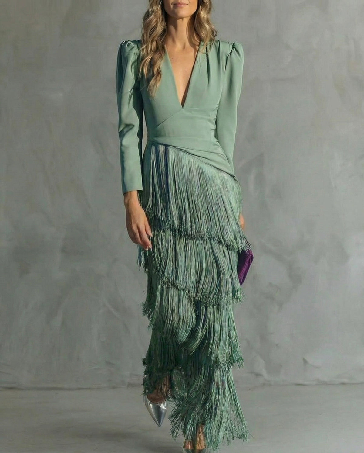 Victoria Fringed Midi Dress