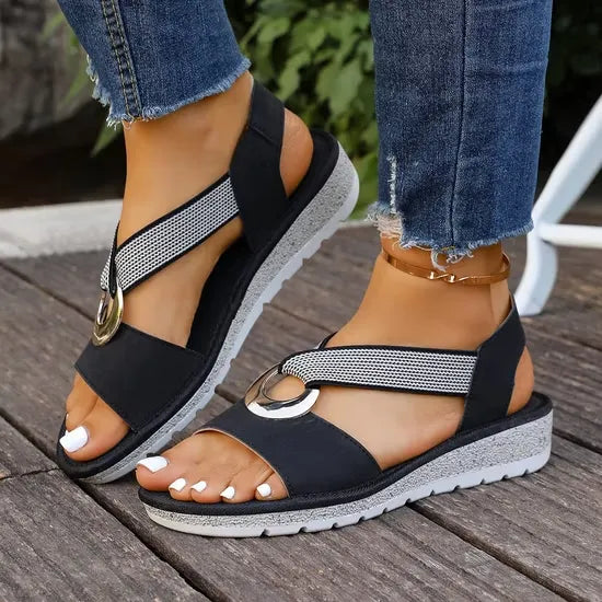 Alma Comfort Cross-Strap Sandals