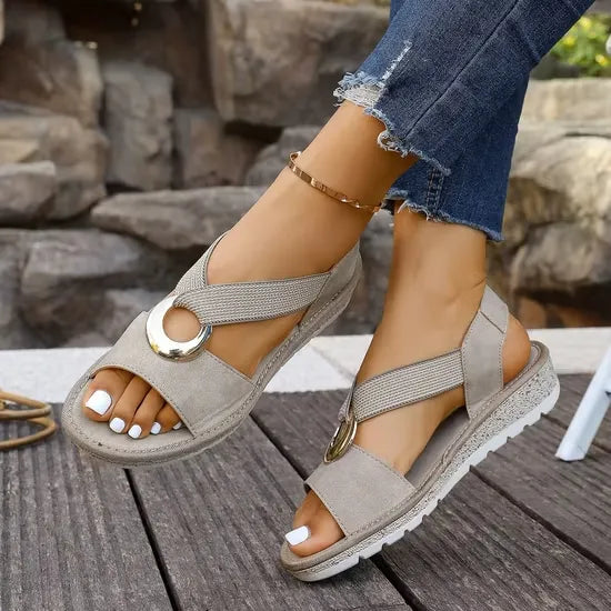 Alma Comfort Cross-Strap Sandals