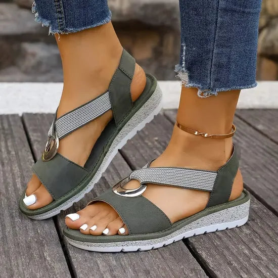 Alma Comfort Cross-Strap Sandals