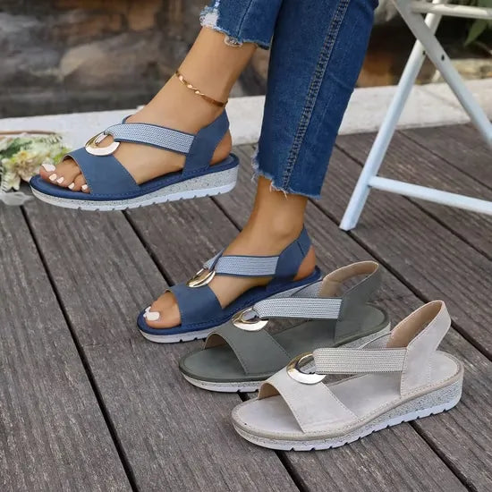 Alma Comfort Cross-Strap Sandals