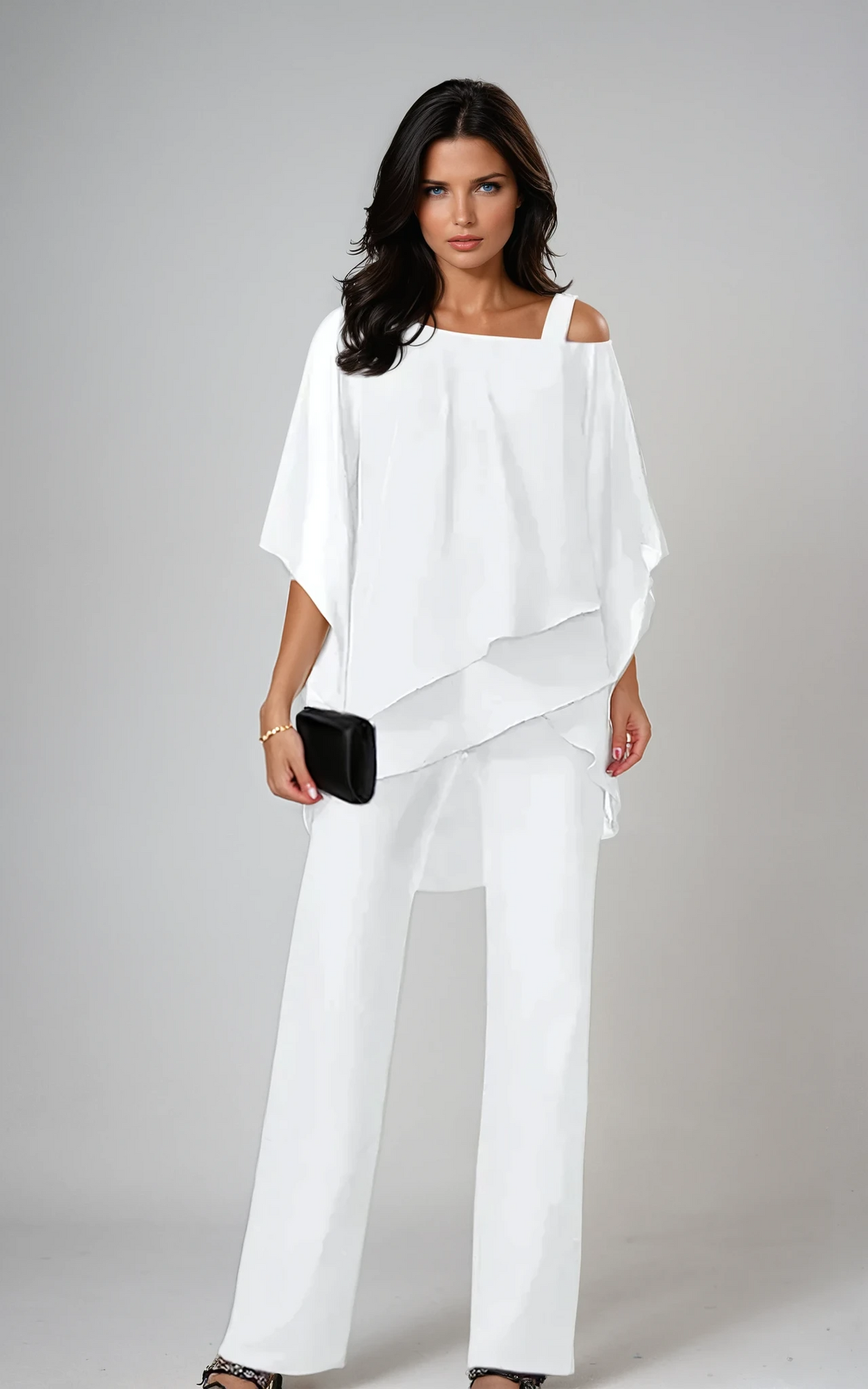 Sara Layered Top & Wide-Leg Trouser Set