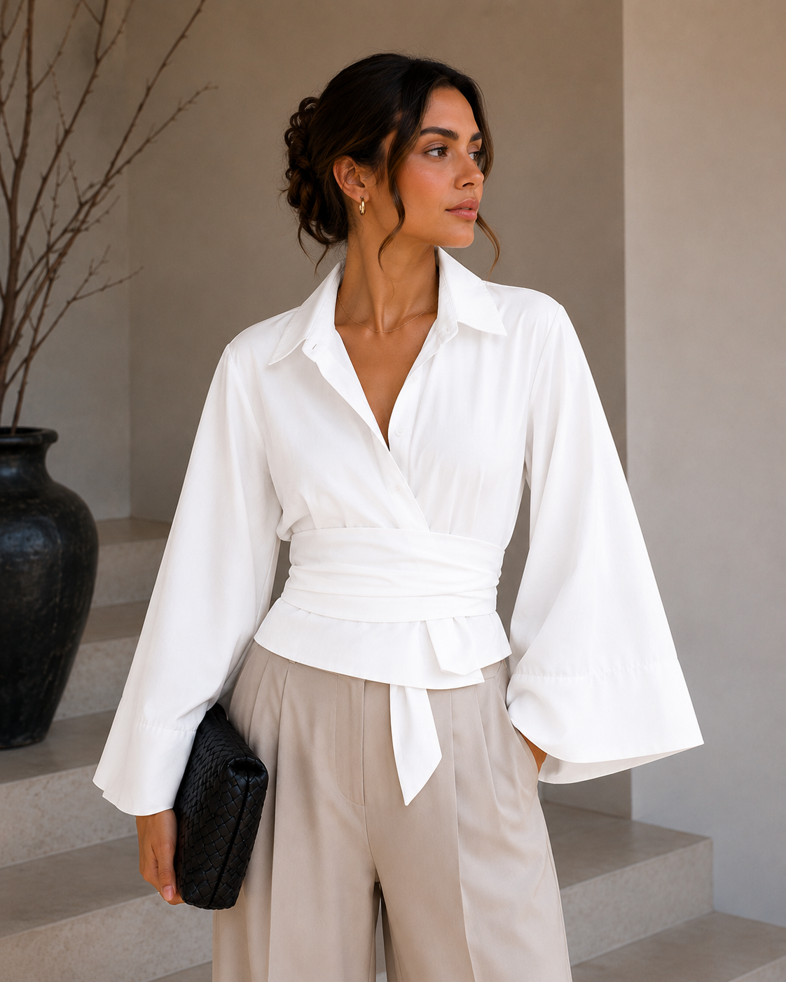 Sofía Chic Wrap Blouse
